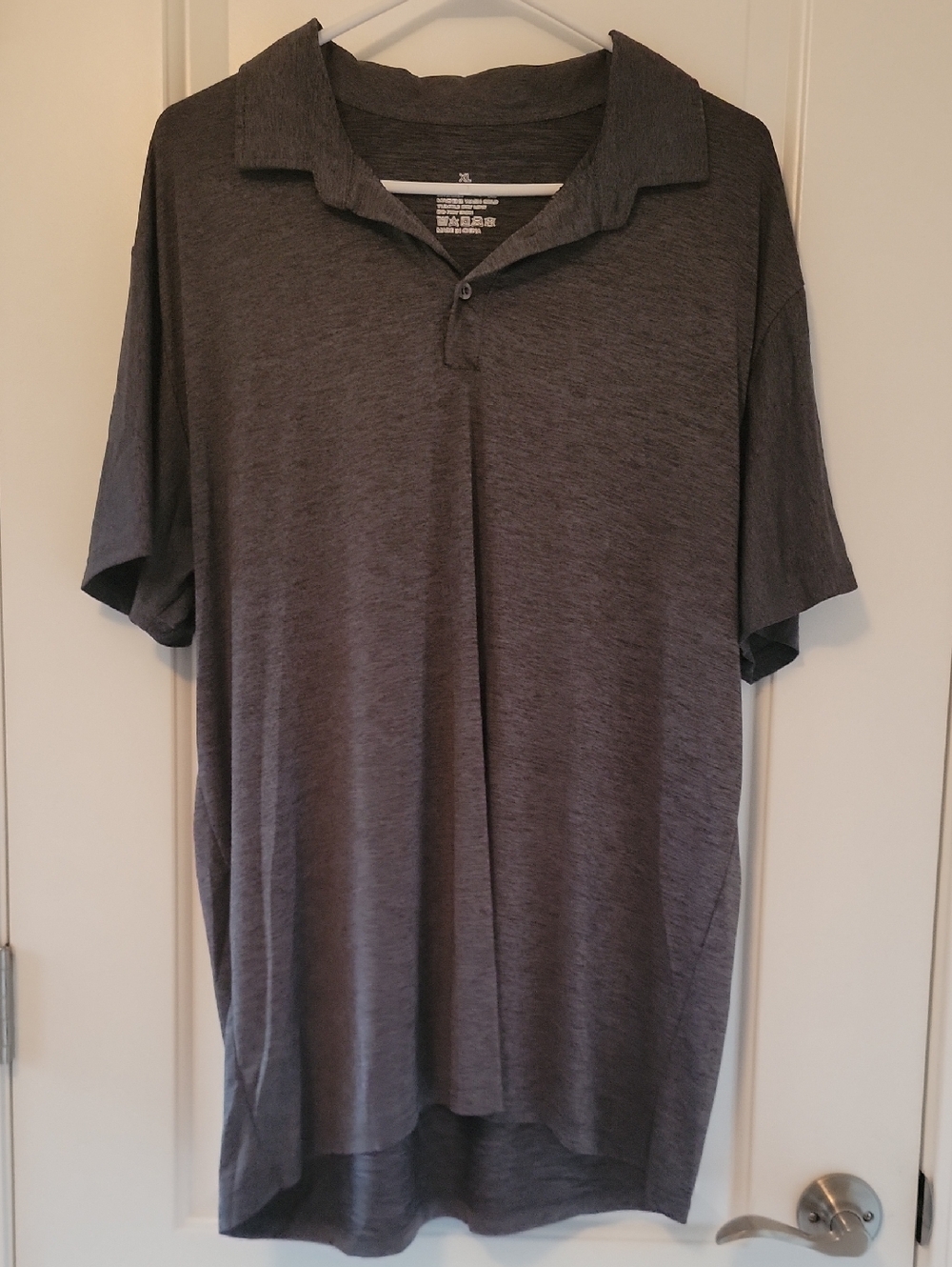 Men's Short-Sleeve Polo Shirt - Charcoal Gray